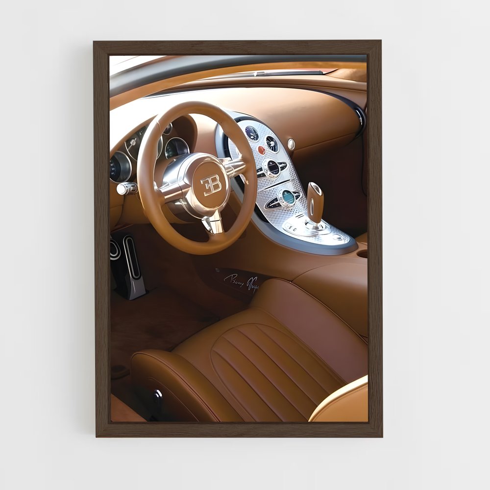 Poster Vitesse Intérieure – affiche Bugatti (vue 5)